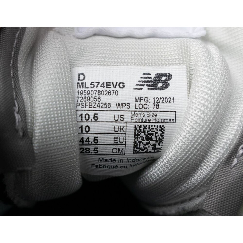 New Balance 574 Shoes Mens 10.5 D Gray Athletic Running Walking Sneakers Retro - Picture 2 of 12